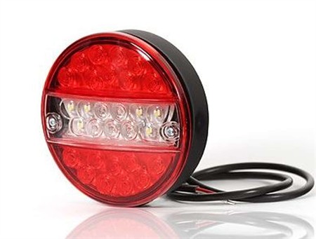 Dim/backljus rund, 24V, IP66/68