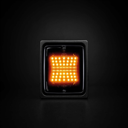 DARK KNIGHT IZE LED blinker square, 24V, 2,5m kabel
