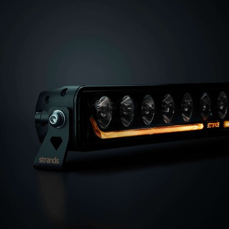 DARK KNIGHT Identity LED-ramp 20", vit/orange pos., 5000, Opt beamK