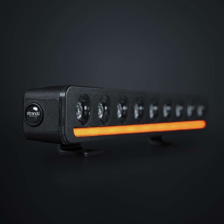 Nuuk D-line 10", E-godkänd, vit/orange DRL, DV