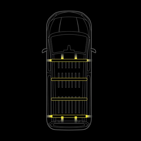 Cruise light C-Rack, passande Mercedes vito 2014-
