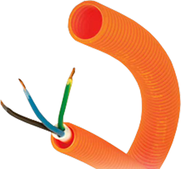 Skyddsslang, NW10, ID=9,8mm / YD=12,8mm, orange