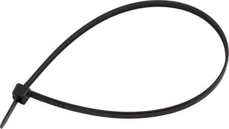 Buntband, 150x3.5mm, 100st, svart