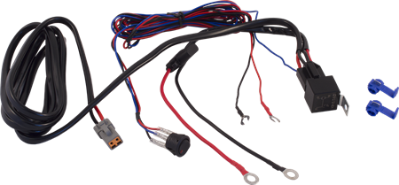 Extraljuskablage för 1 ljus, med relä och 2-pol DTP, brytare, HD