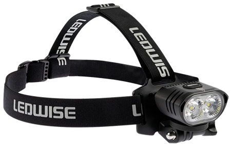 Pannlampa, LEDWISE TITAN, 3200 lumen, Uppladdningsbar